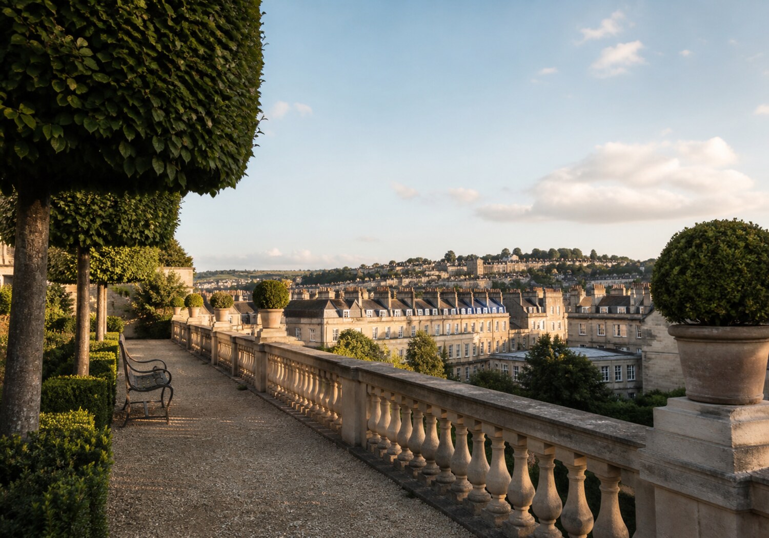 The garden terrace walk above Bath